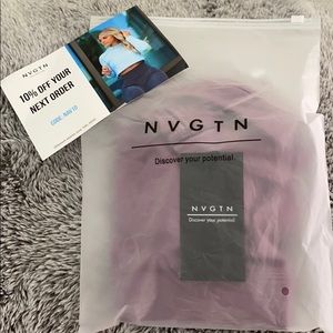 NWT NVGTN Purple Trio Sports Bra